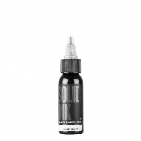 Краска татуировочная Lining Black Solid Ink 1oz