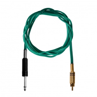 Green Silicone RCA Clip Cord