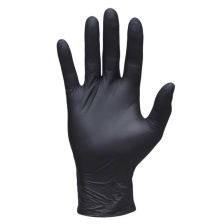 Перчатки Перчатки Нитровиниловые Wally Plastic черные S