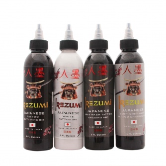 Irezumi Four Bottle Lining and Greywash Set 6 Oz