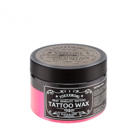 Воск для ухода за татуировкой Foxxx Wax Professional Black &amp; Pink Caramel 300 г